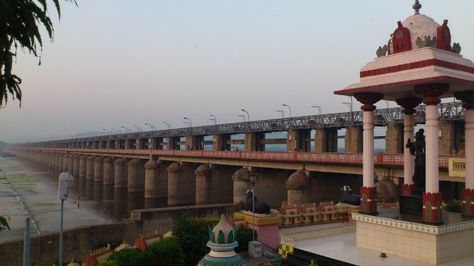 #Prakasam_Barrage, #Vijayawada – Famous for Interesting Geography - Our trip was getting exciting and the kids were having a wonderful time. I had my plan scheduled and so the point of our visit is no less important than the Prakasam Barrage. Situated in the outskirts of Vijayawada, a commercial and #tourism based city in southern India, Prakasam Barrage is 1223.5 meters long. Vijayawada City, Andhra Pradesh, Tourist Places, India Travel, Wonderful Time, Ferry Building San Francisco, The Kids, Geography, Krishna