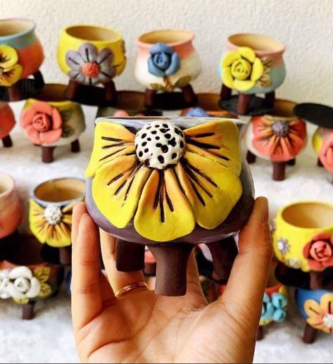 Sold out $40.00 Whimsical Ceramics, Pottery Plant Pots, Whimsical Pottery, Clay Plant Pots, Pots Ceramic, Ceramic Succulent Pots, Planters Garden, Potters Clay, Ceramic Succulent Planter