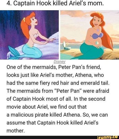 Conspericy Theories Disney, Disney Conspericy Theories Tiktok, Conspericy Theories, Maiden Goddess, Disney Theories, Humor Disney, Mermaid Movie, Childhood Ruined, Mermaid Movies