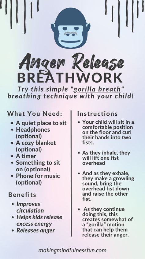 Breathing Exercises For Anger, Floor Time Therapy, Release Anger Affirmations, Somatic Exercises For Anger, Healthy Anger Release, How To Release Anger In A Healthy Way, Releasing Anger Affirmations, Anger Release Activities, Ways To Release Anger