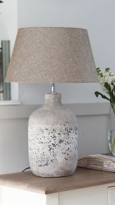 Ikea Lanterns, Wabi Sabi Decor, Country Interiors, French Farmhouse Style, Pottery Lamp, Country Interior, Kitchen Family Rooms, Small Table Lamp, Statement Lighting