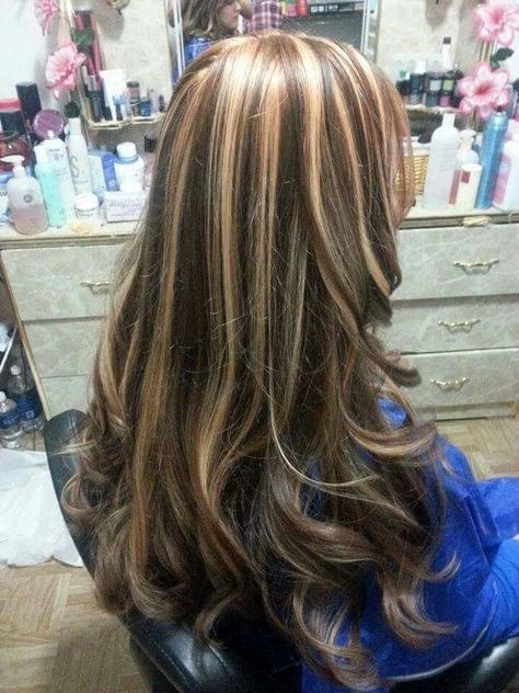 Hairstyle Cute, Chunky Highlights, Healthier Hair, Wavy Hair, Brown Hair, Blonde Hair, Dresser, Highlights, Blonde