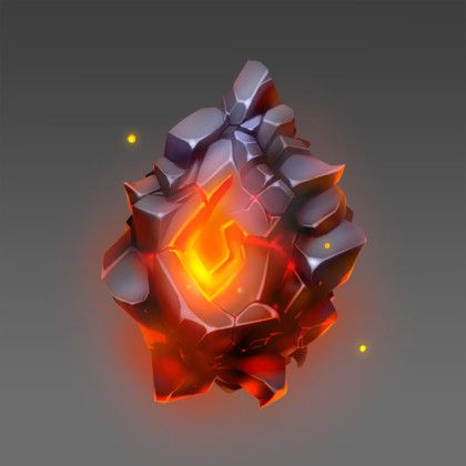 ArtStation - Elemental Stone of Fire, Jari Hirvikoski Crystal Elemental, Fantasy Stone, Stone Illustration, Illustration Practice, Fire Crystal, Magic Crystals, Personal Illustration, Magical Crystal, Crystal Drawing