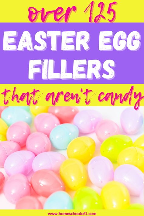 125 Awesome Non-Candy Easter Egg Filler Ideas for Plastic Eggs Prefilled Easter Eggs, Playgroup Themes, Easter Egg Filler Ideas, Egg Filler Ideas, Easter Bunny Footprints, Easter Egg Hunt Clues, Yogurt Covered Raisins, Easter Scavenger Hunt, Filler Ideas