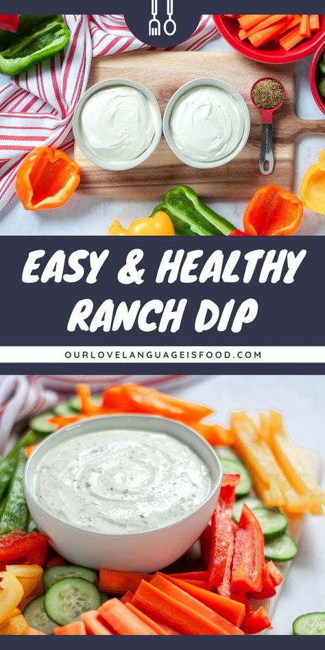 Ranch Veggie Dip Recipe, Ranch Dip With Greek Yogurt, Healthy Ranch Dip, Yogurt Ranch Dip, Dip With Greek Yogurt, Healthy Veggie Dip, Greek Yogurt Ranch Dip, Healthy Ranch, Veggie Dip Recipe