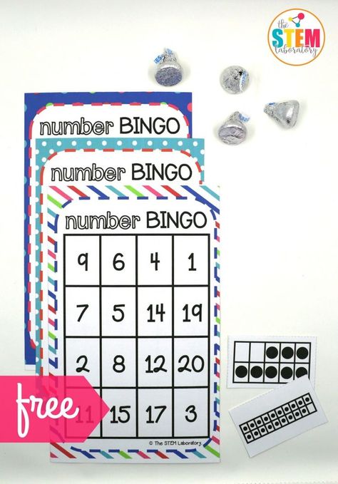 I love this Number BINGO math game for kids! So excited that it practices those tricky teen numbers too. Fun activity for kindergarten. Number Bingo, Math Bingo, Daily Five, Teen Numbers, Prek Math, Math Games For Kids, Math Number Sense, Numbers Kindergarten, Math Intervention