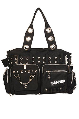 Fem Clothing, Styles Clothes, Gothic Bag, Military Belt, Gothic Shop, Style Bundle, Large Handbag, Rocker Style, Weird Things