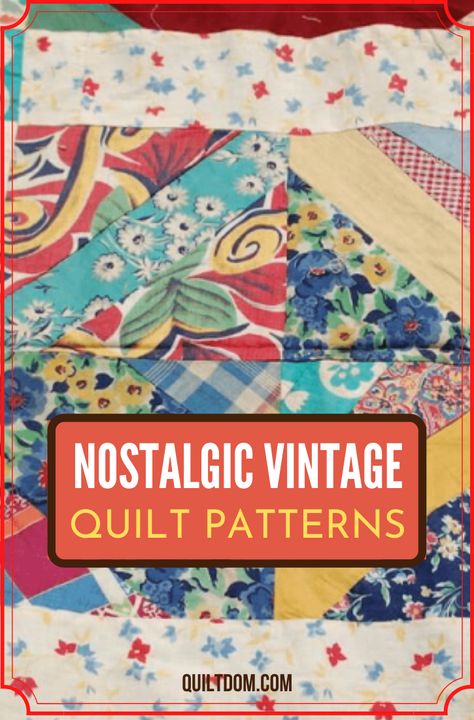 Create beautiful and nostalgic patterns in these collection of vintage quilt patterns for free for you next quilting project. Antique Quilts Patterns Free, Old Fashioned Quilts Patterns, Vintage Quilt Block Patterns Free, Mini Quilt Ideas, Victorian Quilt Patterns, Amish Quilt Patterns Free, 1930s Quilt Patterns, Heirloom Quilt Patterns, Nine Patch Quilt Patterns Ideas