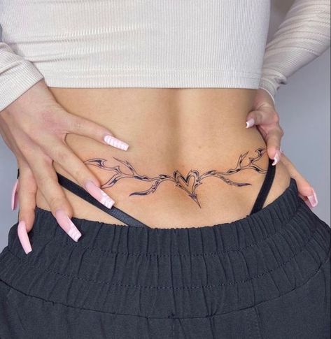 Lower Back And Spine Tattoos, Woman Arm Tattoos, Low Back Tattoo Women, Lower Back Tat, Lower Back Tats, Arms Tattoos, Back Tattoos For Guys Upper, Tattoo Under Chest, Womens Tattoos