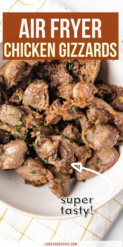 Chicken Gizzard Recipes, Hearts And Gizzards Recipe, Air Fryer Gizzards Recipe, Cooking Gizzards Recipe, Gizzards In Air Fryer, Gizzards And Hearts Recipe, Chicken Gizzards Crockpot, Fried Gizzards Recipe, Chicken Gizzard Recipe Easy