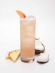 Reputable Drinks + Recipes from Taylor Swift's New Album Cocktails With Malibu Rum, Cocktail Coconut, Glass Garnish, Malibu Coconut, Island Breeze, Malibu Rum, Rum Cocktails, Rum Drinks, Peach Schnapps