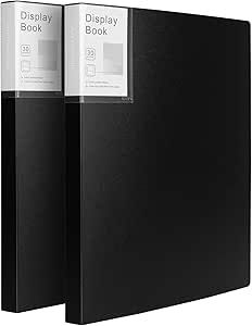 Portfolio Folder for Artwork Art Portfolio Binder 2 Packs 8.5"x11" Demo Book Black Portfolio Folder with Protective Film Binder with Plastic Sleeve 30 Pockets 60 Page Capacity Black Portfolio, Portfolio Binder, Art Portfolio, Office Supplies, Sewing Crafts, Portfolio, Thing 1, Film, Books