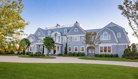 Hampton Mansion, Hamptons Mansion, Hamptons Houses, Hamptons Homes, Hamptons Cottage, Southampton New York, Shingle Style Homes, Mansions For Sale, Hamptons House