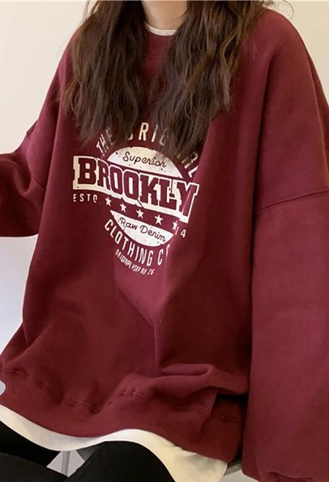 2023 Buy Brooklyn Graphic Crew Sweatshirt under US$24.99 in Hoodies Online Store. Free Shipping with US$69+. Check reviews and buy it today. Style: Casual, Street Color: LightGray, Maroon, DarkGray Fabric Content: Polyester, Cotton, Spandex Fit Type: Loose fit Neckline: Crew Neck #90s #90sfashion #backtoschool #backtoschooloutfits #firstdayofschooloutfit #fall #fallfashion #winter #streetstyle #outfits #ootd #trendyoutfits #fashionista #casualoutfits #oversized #longsleeve