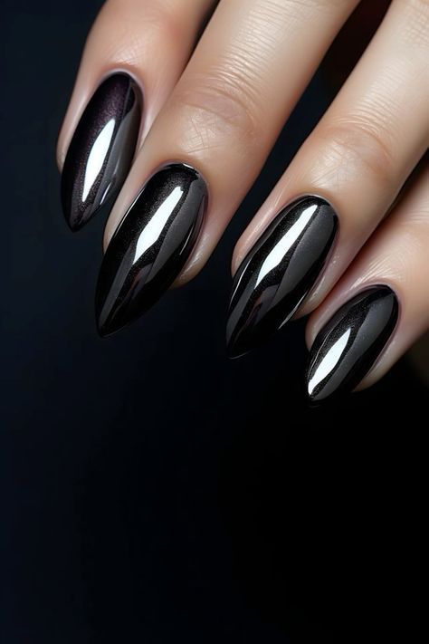 Chrome Black Nails, Nails Elegant, Her Nails, Nails 2024, Nails And Makeup, Beauty Nail, Dream Nails, Chic Nails, Nail It