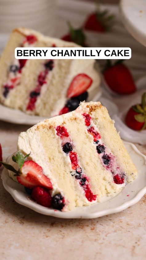 Berry Chantilly Cake – 9am Chef White Chantilly Cake, Blueberry Chantilly Cake, Chantilly Berry Cake, Whole Foods Cake Chantilly, Whole Foods Berry Chantilly Cake Recipe, Chantilly Birthday Cake, Chantilly Cupcake Recipe, Whole Foods Chantilly Cake Recipe, Strawberry Chantilly Cake