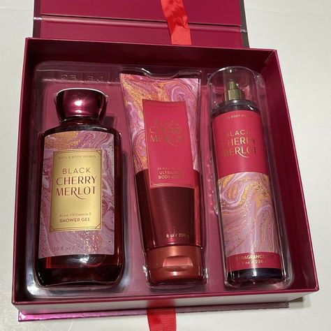 (1) Bath & Body Works Black Cherry Merlot Gift Set Body Mist Cream Shower Gel
$#perfume #perfumeorganization #perfumecollection
#perfumecombos #perfumesaesthetic #perfumes
#perfumecombos #perfumeaesthetic #scentcombos
#bestperfumes #perfumecombos #scentcombos
#smellgoodcombo #aestheticperfume 
#perfumecollectionaesthetic Black Cherry Merlot Bath And Body Works, Black Cherry Merlot, Bath Body Works Candles, Perfume Organization, Perfume Box, Chocolate Covered Cherries, Bath And Body Works Perfume, Diy Body Care, Bath And Body Care