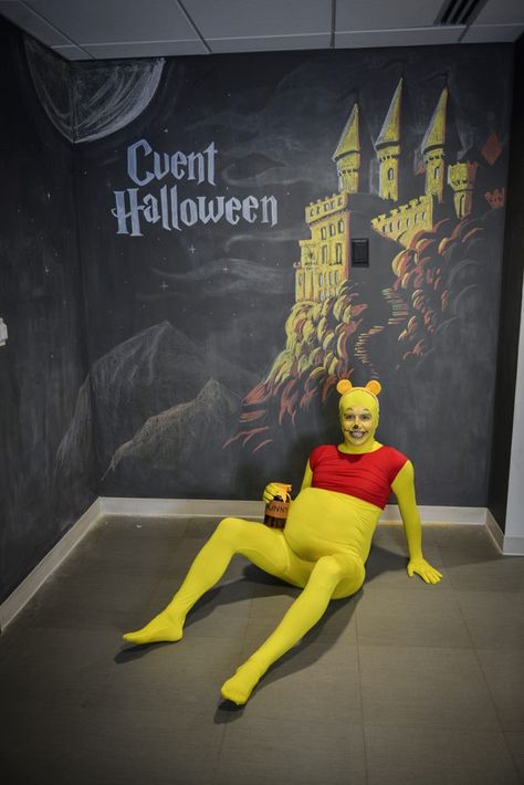 "Winnie the Pooh" #CventHalloween Winnie The Poo Costume Group, Winnie The Pooh Trio Costume, Eore Winnie The Pooh Costume Diy, Winnie The Pooh Costume Women, Duo Halloween Ideas, Winnie The Pooh Halloween Costume, Piglet Halloween Costume, Piglet Costume, Pooh Costume