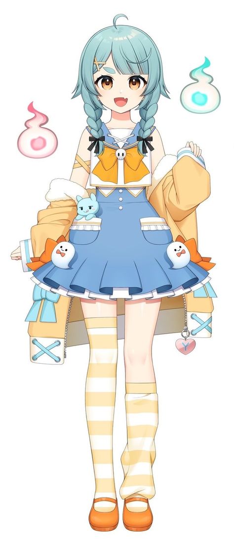 V Model, Sakura Art, Cute Games, Anime Child, Concept Art Drawing, Kawaii Girl, Cute Characters, Cute Icons, Character Design Inspiration