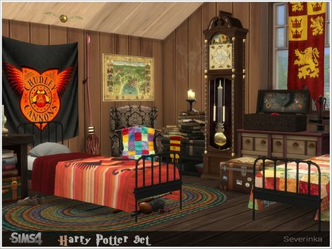 Harry Potter set Sims 4 Harry Potter House, Sims Harry Potter, Harry Potter Sims 4 Mods, Sims 4 Cc Harry Potter Patreon, Sims 4 Cc Harry Potter Decor, Harry Potter Furniture, Harry Potter Uniform, Harry Potter Set, Potters House