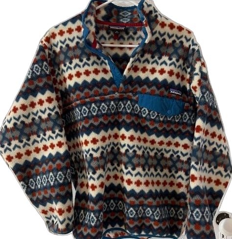 Patagonia Synchilla, Red Retro, Retro Pattern, Pullover Men, Patagonia, Red, Pattern, Blue, Design