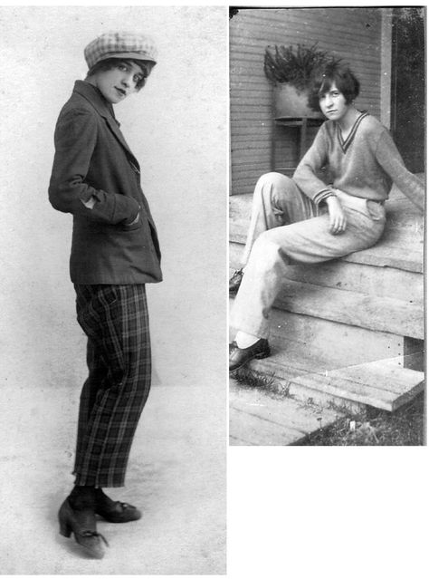 Not many women would risk trousers in the 20s 1920s Womens Pants, 1920 Women, Masculine Outfits, 1920s Women, 1930 Fashion, Woman In Suit, 1920s Outfits, 30s Fashion, Queer Fashion