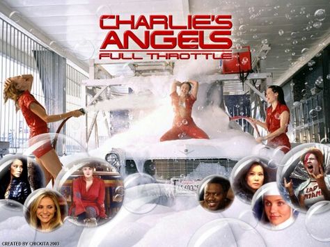 Charlie's Angels: Full Throttle Car Wash Girls, Pin Up Car, Car Gif, Funny Commercials, Charlie’s Angels, Car Washer, Charlies Angels, Blue Ray, Car Girl