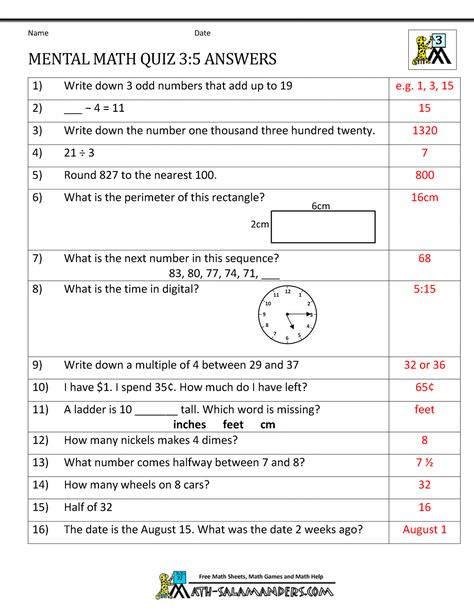 mental math quiz 3rd 5 6th Class Maths Worksheets, Mental Maths Worksheets 4th Grade, Maths Quiz With Answers, Math Quiz, Exam Preparation Tips, Math Integers, Mental Math Strategies, Mental Maths, Classroom Elementary