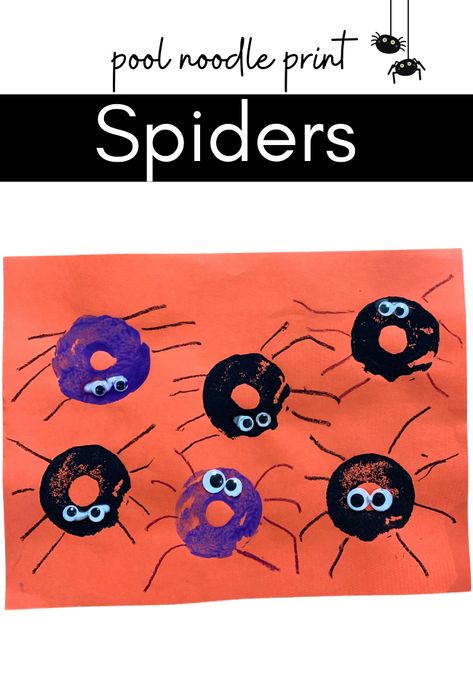 Spiders Preschool, Spider Craft, Spider Book, Preschool Activities At Home, Preschool Activity Books, Pool Noodle Crafts, Easy Toddler Crafts, Monster Craft, Spider Crafts