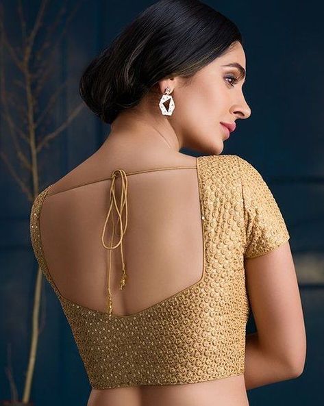 https://youtu.be/m8EItyVNwwY Golden Blouse Designs, Gold Blouse Designs, Golden Blouse, Bridal Blouses, Cotton Blouse Design, Sari Design, Backless Blouse Designs, Saree Blouse Neck Designs, Shiva Parvati