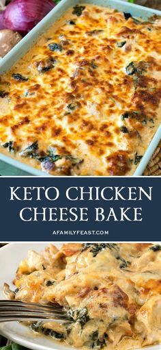 Chicken Mushrooms, Cheese Bake, Keto Casserole, Keto Diet Food List, Cheese Casserole, Keto Cooking, Keto Recipes Dinner, Diet Food List, Delicious Chicken