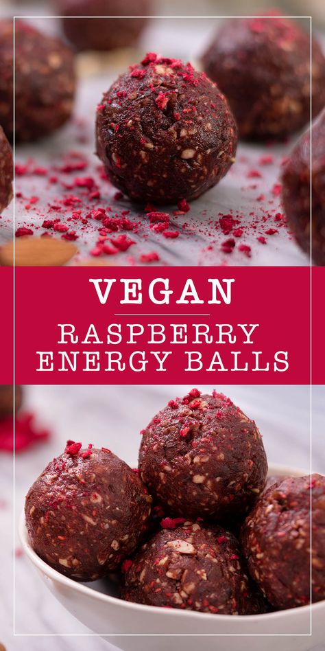 Raw Vegan Protein Balls, Vegan Power Balls, Fruit Protein Balls, Raw Energy Balls, Plant Based Energy Balls, Healthy Truffle Balls, Vegan Energy Bites, Fruit Energy Balls, Raspberry Energy Balls