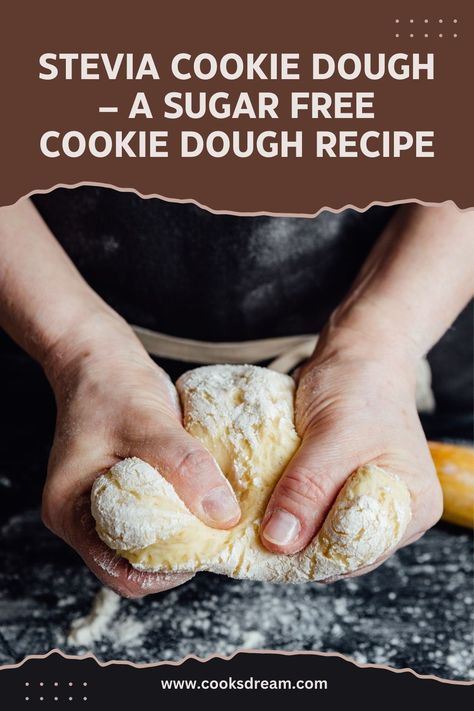 Sugar Free Edible Cookie Dough, Deserts With Stevia, Keto Edible Cookie Dough Easy, Edible Cookie Dough Almond Flour, Low Sugar Cookie Dough, Low Carb Edible Cookie Dough, Edible Cookie Dough Recipe No Brown Sugar, Stevia Cookies, Edible Cookie Dough Low Calorie