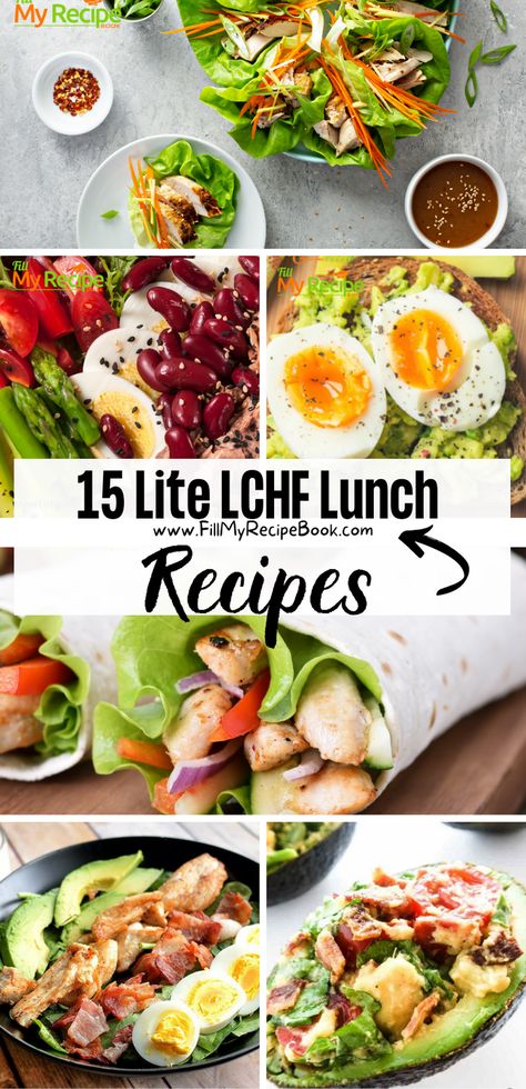 We share a few simple light meal LCHF recipe ideas to create. Make a wrap with the veg and chicken or salad with avocado egg and bacon and toast with avocado with more to choose from. Easy Light Supper Ideas, Lite Lunches Ideas, Whole 30 Lunch Recipes, Lightweight Meals, Wraps With Chicken, Lunch Ideas For Guests, Protein Lunches, Lite Meals, Light Lunches