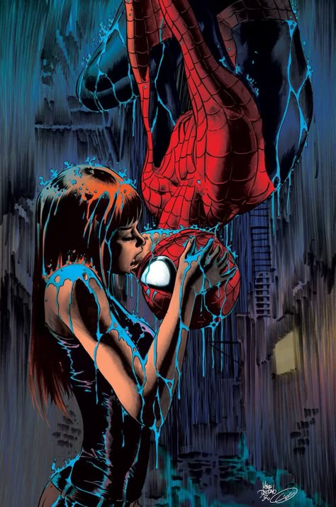 Spider Man kiss Miss Hulk, Mike Deodato, Image Spiderman, Bd Art, Ultimate Spider Man, Jane Watson, Mary Jane Watson, Spiderman Comic, Amazing Spider Man