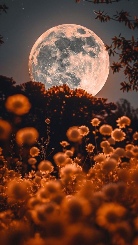 Orange Sky Aesthetic, Fall Aesthetic Halloween, Mystic Wallpaper, Pretty Flowers Photography, Beautiful Moon Pictures, Iphone Wallpaper Classy, Night Sky Photography, Iphone Wallpaper Sky, Halloween Moon