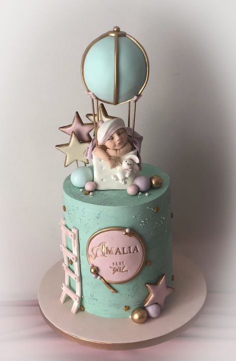 Little baby.... - cake by Cristina Baby Christening Cakes, Baby First Birthday Cake, Horse Cake, Baby Boy Cakes, Baby Birthday Cakes, Cake Designs Birthday, First Birthday Cakes, Cakes For Boys, Birthday Cake Kids