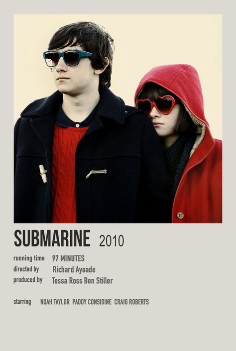 Submarine Film Poster, Submarine Film Aesthetic, Submarine 2010 Aesthetic, Submarine Movie Aesthetic, Submarine Film, Film Cards, Oliver Tate, Submarine Poster, Submarine 2010