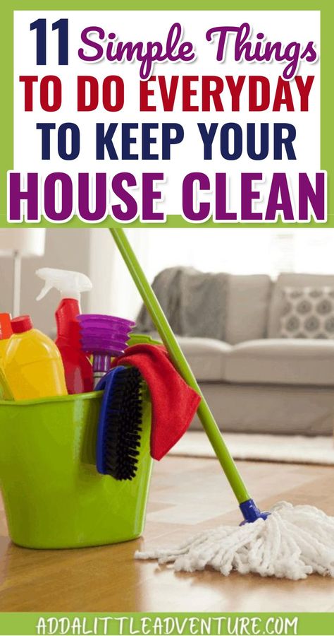 Things To Do Everyday, House Schedule, Easy House Cleaning, Keep Your House Clean, Clean Your House, Clean House Schedule, Easy Cleaning Hacks, Diy Cleaning Solution, Homemade Cleaning Solutions