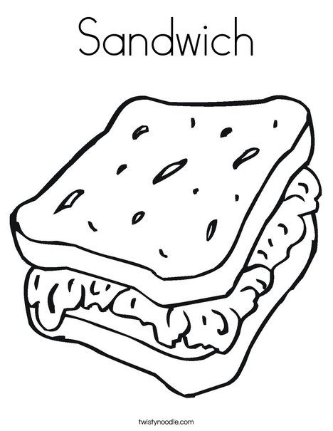 Sandwich Coloring Page, Coloring Page Template Printing Printable Food Coloring Pages for Kids, Sandwich Food Colouring Pages, Farming Crafts, Sandwich Drawing, Kids Activity Sheets, Animal Riddles, Alphabet Song, Book Care, Twisty Noodle, Food Coloring Pages