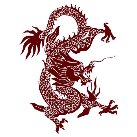 Chinese dragon creative vector material Bachelor Pad Artwork, Poster Natal, Red Chinese Dragon, Tattoo Tutorial, Chinese Dragon Art, Asian Gifts, Dragon Chino, Dragon Wall, Dragon Decor