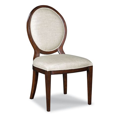 Oval Back Side Chair - Woodbridge Brown Dining Chairs, Traditional Dining Chairs, Dining Chair Upholstery, Woodbridge Furniture, Dining Chair Design, Traditional Chairs, Upholstered Side Chair, Chair Upholstery, Wood Bridge