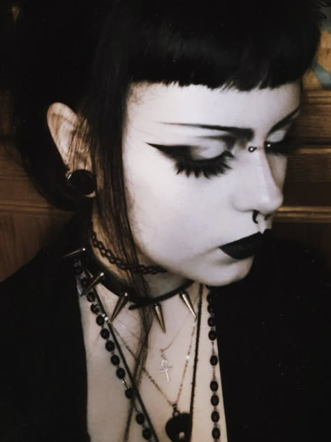 Trad Goth Eye Makeup, Gothic Eye Makeup, Light Goth, Opened Mouth, Trad Goth Makeup, Goth Eye Makeup, Goth Make Up, Funky Makeup, Goth Stuff