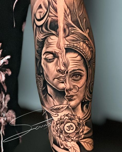 Together Shiva and Parvati are the embodiment of Love, sacrifice, and devotion to each other. @sachu_tz #shiva #parvathy #love #tattooftheday #shivaparvati #shivatattoo #shivaparvathytattoo #shivaparvathy #instyletattoostudio #tattoo #tattoos #lordshiva #lordshivatattoo #couplegoals #firstlove #tattooartist #sachutz Shiva And Parvati, Shiva Tattoo, Lord Shiva, Tattoo Studio, Tattoo Design, Shiva, Tattoo Artists, Of Love, Tattoo Designs