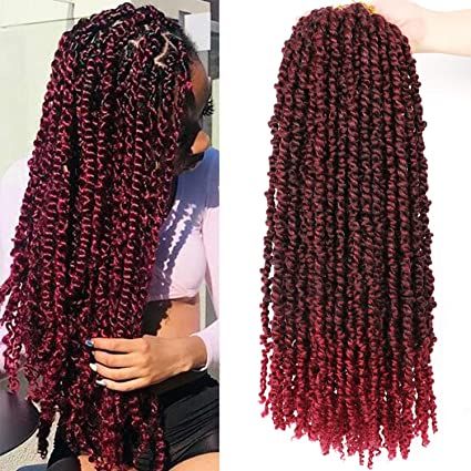 Passion Twist Crochet, Passion Twist Hair, Spring Twist Hair, Curly Crochet Hair Styles, Protective Hairstyle, Twist Hair, Twist Braid Hairstyles, Pretty Braided Hairstyles, Braids With Curls