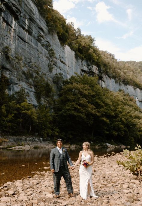 Dreaming of a Buffalo River elopement in Arkansas? I've got you covered! Here is your step by step guide to eloping at Steel Creek on the Buffalo River in Arkansas. River Elopement, Arkansas Elopement, Arkansas Wedding Venues, How To Elope, Arkansas Wedding, The Buffalo, Planning A Wedding, Step By Step Guide, Make It Happen