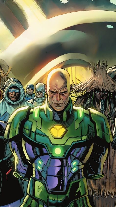 Lex Luthor Comic Art, Lex Luthor Wallpaper, Lex Luthor Dc Comics, Lex Luthor Art, Lex Luthor Comic, Superman Villains, Dark Crisis, Injustice League, Favorite Villains