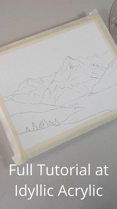 How To Draw Mountains Acrylic, How To Paint Realistic Mountains, Art Mountains Paint, Mountain Painting Landscape, Realistic Mountain Painting, Painting Mountains Acrylic Easy, How To Paint Mountains Step By Step, Mountain Drawing Tutorial, Step By Step Mountain Painting