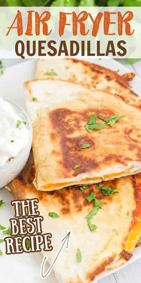 Essen, Quesadilla Recipes Easy, New Air Fryer Recipes, Cooks Air Fryer, Oven Chicken Recipes, Air Fried Food, Air Fryer Oven Recipes, Air Fry Recipes, Air Fryer Recipes Chicken