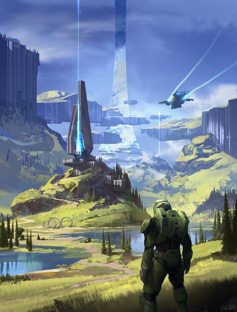 ArtStation - Halo Infinite - art book cover, sparth Halo Poster, Infinite Art, Halo Infinite, Barn Wood Frames, Wall Posters, Trends International, Book Cover Art, Video Game Art, Wall Poster